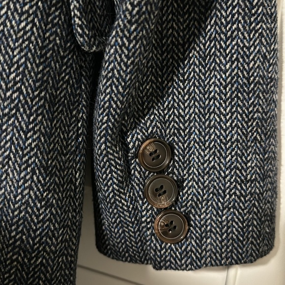 Treasure & Bond oversized blue double breasted tweed blazer - Picture 6 of 7